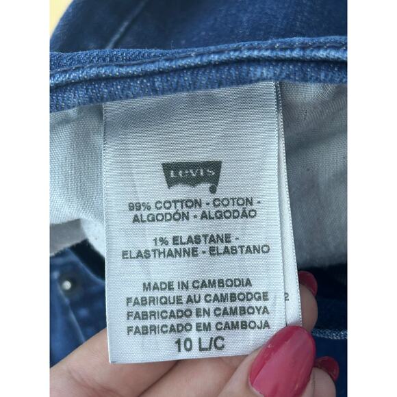 Levi's 515 Jeans Size 10 Long High Rise Bootcut Western Cowgirl Hippie Chore - Picture 8 of 8